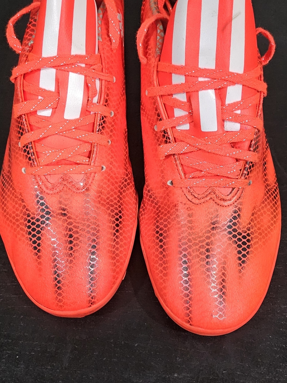 adidas Red Athletic Shoes with Silver Accents